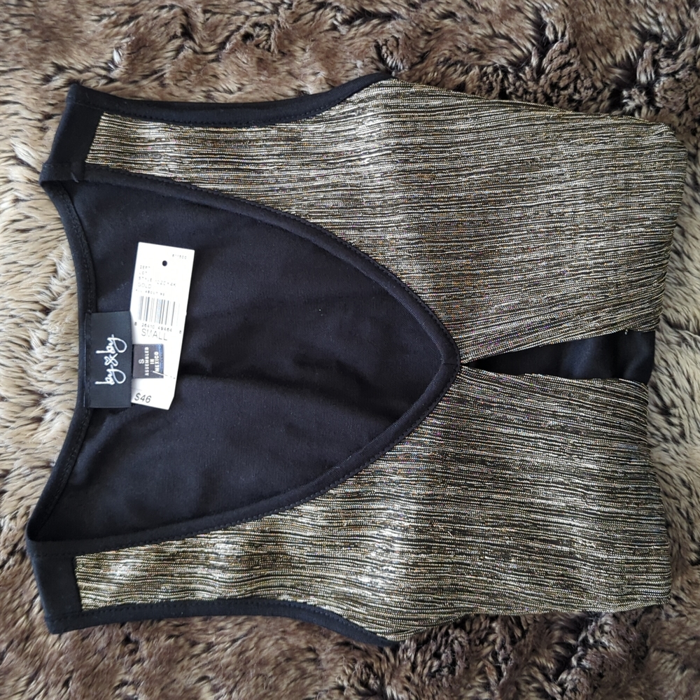 Black/Gold Tank Top